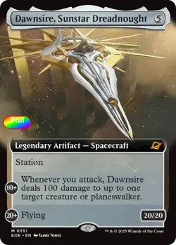 Foil Dawnsire, Sunstar Dreadnought (Extended Art) - 351 - NM - Edge of Eterni... - Image 1