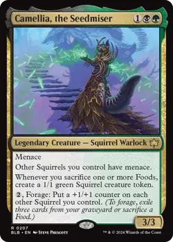 Camellia, the Seedmiser BLB 207 MTG Bloomburrow Rare Foil EN NM - Image 1
