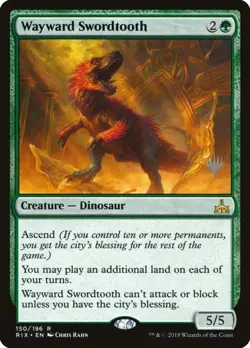 Wayward Swordtooth Promo Pack: Core Set 2020 Normal NM - Image 1