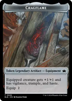 Cragflame Token BLB 26 MTG Bloomburrow Token Normal EN NM - Image 1