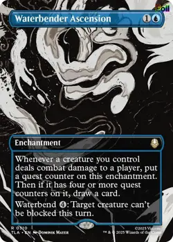 Foil Waterbender Ascension (Borderless) - 310 - NM - Avatar: The Last Airbender - Image 1