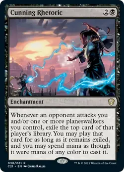 Cunning Rhetoric Commander 2021 Normal NM - Image 1