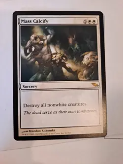 Magic: The Gathering Mass Calcify Shadowmoor White Sorcery Rare English 12/301 - Image 1