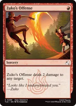 Zuko's Offense (0288) TLE 288 MTG Avatar: The Last Airbender: Eternal-Legal C... - Image 1