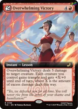 Foil Overwhelming Victory (Extended Art) - 196 - NM - Avatar: The Last Airben... - Image 1