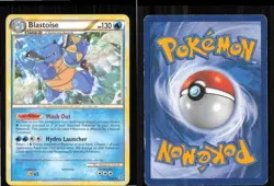Blastoise 13/95 Rare HGSS Unleashed Pokemon Moderately Played - Image 3