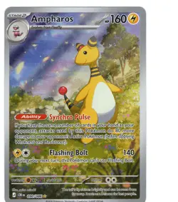 Ampharos 090/086 CR1 Rare Holo English Stage 2 160 HP Pokemon TCG - Image 1
