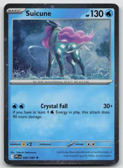 Suicune (Cosmos Holo) 026/094 Holo Misc Cards & Products Pokemon Holo NM - Image 1