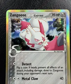 Zangoose (Delta Species) 15/17 POP Series 5 Holo Pokemon TCG LP - Image 2