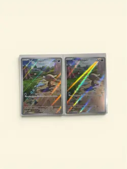 Paldean Wooper Illustration Rare Pokemon TCG SV IR Full Art Near Mint Lot of 2 - Image 1