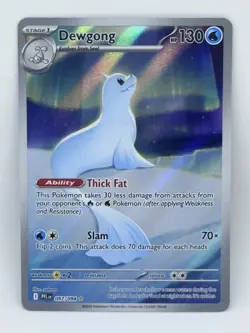Pokemon TCG Dewgong 097/094 Phantasmal Flames IR Holo - Image 1