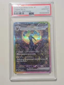 Pokemon Umbreon ex Terastal Festival JPN Special Art Rare #217 PSA 10 Gem Mint - Image 1