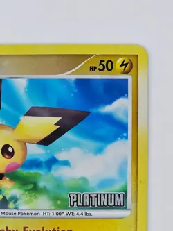 Pichu (Platinum) 45/100 Pokemon TCG Burger King Reverse Holo Promo LP - Image 4