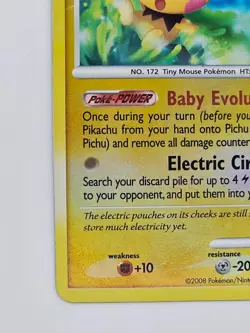Pichu (Platinum) 45/100 Pokemon TCG Burger King Reverse Holo Promo LP - Image 5