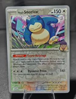 Hop's Snorlax 117/159 S&V Journey Together Reverse Holo Rare Pokemon TCG 2025 NM - Image 1