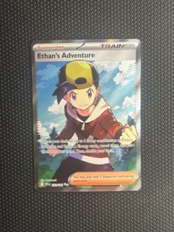 The Pokemon Company Ethan's Adventure 221/182 SV10 Ultra Rare Full Art Holo EN - Image 1