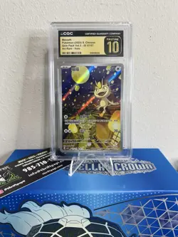 2025 POKEMON SIMPLIFIED CHINESE CBB3 C-GEM PACK VOL 3 #07 MEOWTH CGC PRISTINE 10 - Image 3