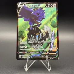 Pokemon Corviknight V Ultra Rare Full Art Holo Silver Tempest TG18/TG30 210 HP - Image 1