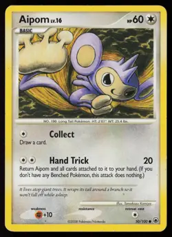 Aipom 50/100 Common Majestic Dawn Pokemon Moderately Played - Image 1