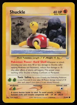 Shuckle 51/64 Common Neo Revelation Pokemon Moderately Played - Image 1
