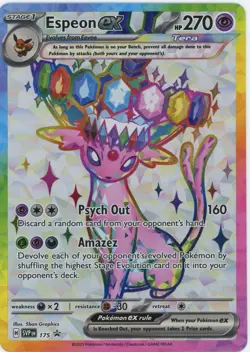 2025 Pokemon Scarlet & Violet Promo Tera #175 Espeon ex - Image 1