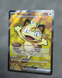 Meowth EX Full Art Holo Ultra Rare Me03 107/088 Pokemon TCG Near Mint - NM/M - Image 2