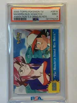 2000 Topps Pokemon TV #OR16 Mandarin Island Miss Match PSA 9 MINT - Image 1