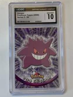 2000 Topps Pokemon #94 Gengar Series 2 CGC 10 **GEM MINT** PSA - Image 1