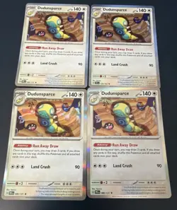 4 x Dudunsparce - 129/162 Holo Playset - Pokemon TCG [NM] - Image 1