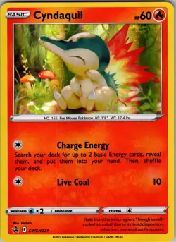 Cyndaquil SWSH221 Black Star Promo Sword & Shield Pokemon Holo Near Mint - Image 1