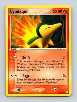 Cyndaquil 59/101 Common Hidden Legends Pokemon Lightly Played - Image 1