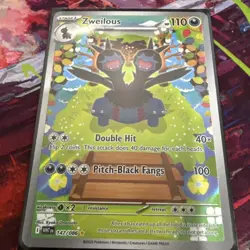 Pokemon Zweilous 147/086 Sv: White Flare Illustration Rare Full Art Holo 110 HP - Image 2