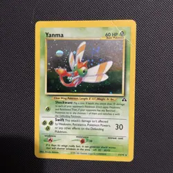 Pokemon TCG Yanma unlimited Holo Rare Neo Discovery 17/75 MP-HP - Image 2