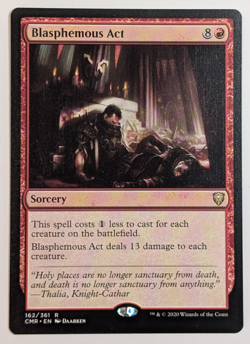 MTG - 1x Blasphemous Act - Commander Legends - NM - Rare Red Magic The Gathering - Image 1
