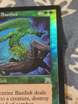 Serpentine Basilisk FOIL Onslaught MAGIC MTG MP - Image 3