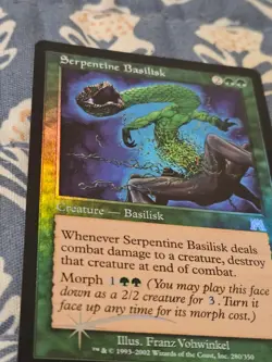 Serpentine Basilisk FOIL Onslaught MAGIC MTG MP - Image 5