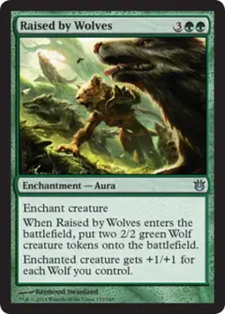 Raised by Wolves - Light Play MTG Born of the Gods - Image 1