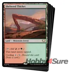 Sheltered Thicket X4 M/NM Magic: The Gathering MTG Edge Of Eternities Commander - Image 1