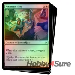 Foil Presale Amateur Hero X4 M/NM Magic MTG Marvel's Spider-man Eternal - Image 1