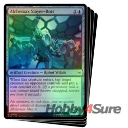 Foil Presale Alchemax Slayer-bots X4 M/NM Magic MTG Marvel's Spider-man Eternal - Image 1