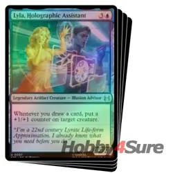 Foil Presale Lyla, Holographic Assistant X4 M/NM MTG Marvel's Spider-man Eternal - Image 1