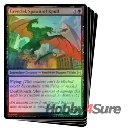 Foil Presale Grendel, Spawn Of Knull X4 M/NM MTG Marvel's Spider-man Eternal - Image 1