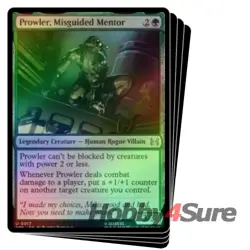 Foil Presale Prowler, Misguided Mentor X4 M/NM MTG Marvel's Spider-man Eternal - Image 1
