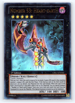 Number 53: Heart-eartH - CBLZ-EN046 - Ultra Rare - 1st Edition - Yugioh - Image 1