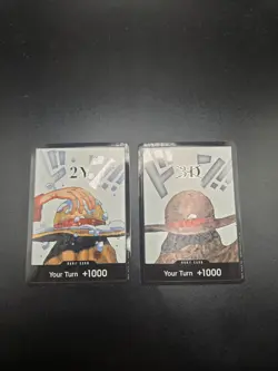 One Piece Card Game | DP-08 DON!! (3D2Y) NM Luffy Nami Zoro Sanji Usopp Chopper - Image 1