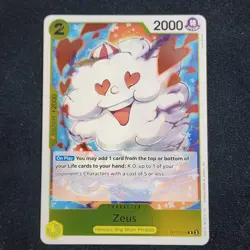 Zeus OP11-106 A Fist of Divine Speed Foil! One Piece Card - Image 1