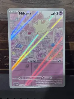Milcery Stellar Crown IR Full Art English Card Sv07 NM Condition - Image 1