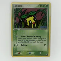 Pokemon Card: Sunkern 76/115 - EX Unseen Forces - Stamped Reverse Holo - Rare LP - Image 1