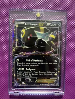 Pokemon TCG Umbreon EX Ultra Rare Holofoil Card 55/125 XY Fates Collide - Image 1
