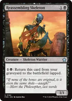 Reassembling Skeleton FDN 182 MTG Foundations Uncommon Normal EN NM - Image 1